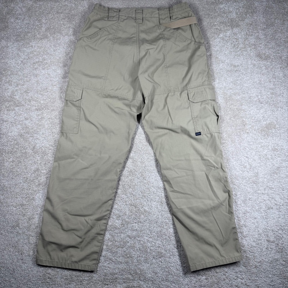 5.11 Tactical Mens Ripstop Cargo Pants Khaki Tan 32x30 Multi-Pocket Workwear - Picture 8 of 12